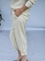 PANTALON DE LINO CON PESPUNTES BORDADOS 69182 - comprar online