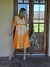 Vestido de gipiur con intervencion batik. 68811