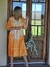 Vestido de gipiur con intervencion batik. 68811 en internet