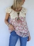 BLUSA DE GASA COMBINADA 59531 - comprar online