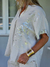 Blusa de lino 69861 - tienda online