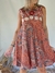 VESTIDO DE SEDA BORDADO 66712 - TRESDELSEIS