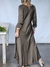 Imagen de VESTIDO DE SEDA MANGA LARGA CUELLO A LA BASE 70301