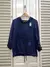 Blusa de lino con Capucha 69924 - TRESDELSEIS