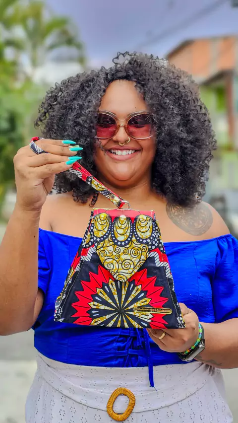 Bolsa Afro estampada Dandara 3
