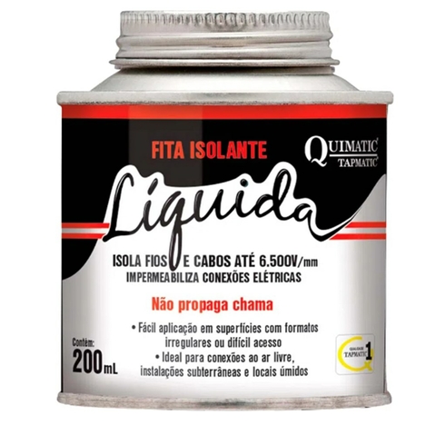 FITA ISOLANTE LIQUIDA (INCOLOR) - 200ML Quimatic