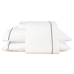 Jogo de Lençol Solteiro King 180 Fios 3 pçs Percal 100% Algodão Vivo Preto Saluzzo