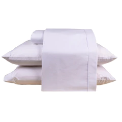 Lençol Avulso Queen Percal 100% Algodão 1 pçs 200 Fios Branco Matera