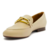 Mocassim Ana Capri Bege Bridão Entrelaçado