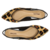 Sapatilha Ana Capri Animal Print Bico Fino Slingbak