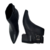 Bota Bottero Cano Baixo Couro Burnish Preto Fivela
