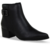 Bota Bottero Cano Baixo Couro Burnish Preto Fivela