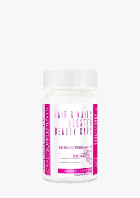 HAIR & NAILS BOOSTER BEAUTY CAPS - Suplemento para Uñas y Cabellos Debilitados - 30 caps