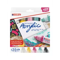 Marcadores de acrílico edding 3D Double Liner x5 - comprar online