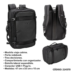 Mochila de Viaje Biwo Roma portanotebook
