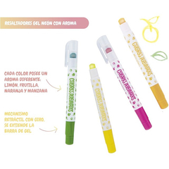 Resaltadores Mooving Gel Colores Perfumados x4 en internet