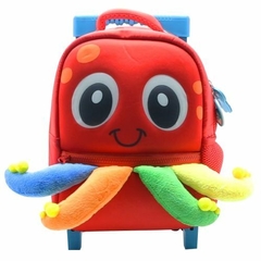Mochila con carro Funny Land pulpo 12´´