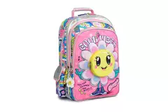 Mochila Chimola Flower Power - Espalda 16"