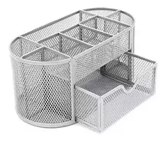 ORGANIZADOR CAJON MALLA METAL PLATEADO - comprar online