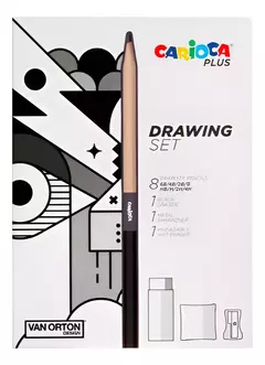 Lapices Carioca Graduados Grafito Negro x8