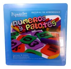 JUEGO DIDACTICO NUMEROS Y PALOTES - comprar online