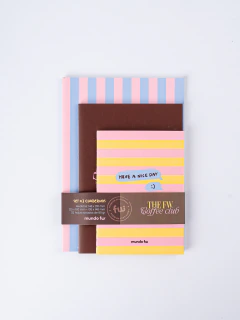 Set de Cuadernos x3 Coffee Mundo FW - comprar online