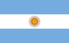 Bandera Argentina con sol de Poliamida 90x2000