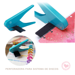 Perforadora para discos de expansión pinza