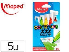 Marcador pincel maped x 5