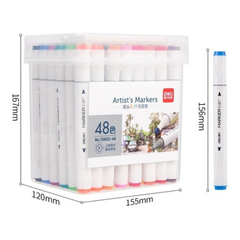 Marcador Deli permanente doble punta x 48 - comprar online