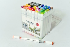 Marcador Deli permanente doble punta x 48