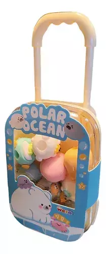 Set De Gomas De Borrar Wero En Mini Valija Polar Ocean