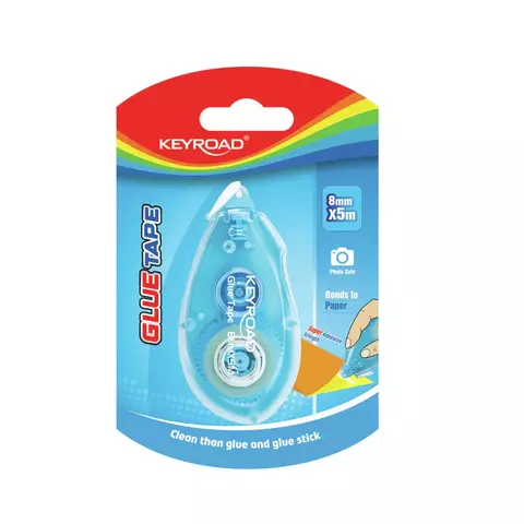 BLISTER CINTA ADHESIVA DOBLE FAZ 8 MM X 5 MTS