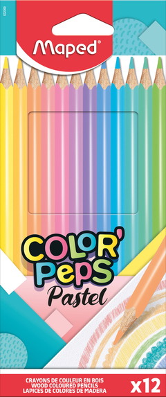 LÁPICES PASTEL COLOR PEPS MAPED X12