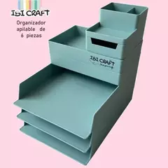 Organizador de escritorio apilable Ibi x 6 piezas
