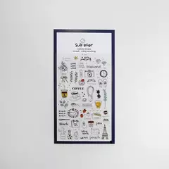 STICKER PVC SUATELIER 10*19cm DAILY SOMETHING