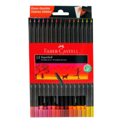 LAPICES FABER SUPERSOFT CALIDOS x15