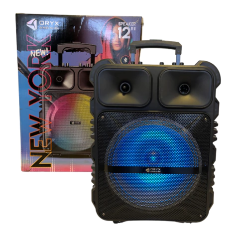 PARLANTE BLUETOOTH ORYX BT T163 PRO 12 PULGADAS CON MICROFONO