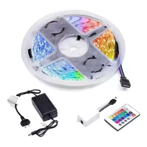 TIRA LED RGB 5050 5M EXTERIOR CON CONTROL REMOTO