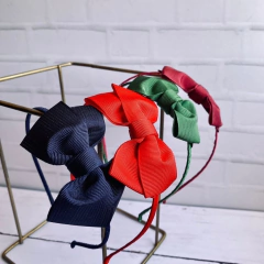 Vincha para colegio nena moño ALBA - Ponderosa Accesorios