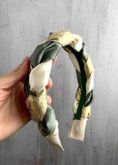 Vincha trenzada Atenea 2 cm - Ponderosa Accesorios