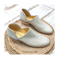 Huma10 Zapato tipo botineta Talles Grandes Mujer verde agua