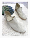 Huma10 Zapato tipo botineta Talles Grandes Mujer natural platino
