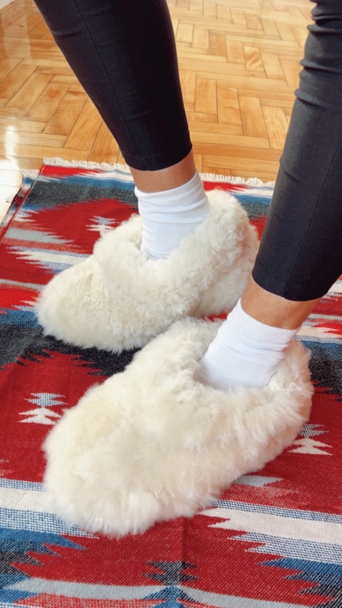 Huma10 Pantubota Doble MOSCU Talles Grandes Cuero Mujer NATURAL