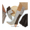 Huma10 Bota Bucanera en Punta Talles Grandes Mujer Cuero Gamuzado Terra GLAM