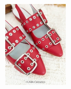 Huma10 Zapato Bajo STONE Talles Grandes Rojo en internet