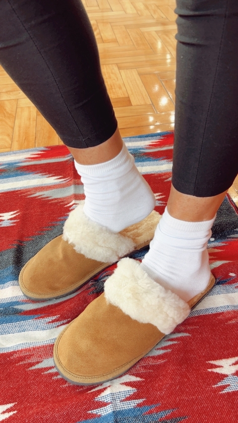 Huma10 Pantufla Slipper COCÓ Talles Grandes Cuero Mujer SUELA