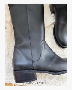 HUMA10 Bota H BAJA caña alta Negra con Elástico - tienda online