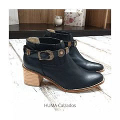 > Bota ANA Cuero Cinto Desmontable Talles Grandes Mujer negra en internet