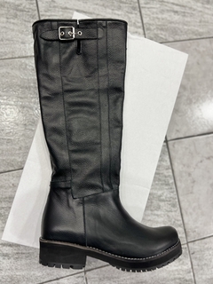 Huma10 Bota borcegos SASHA SIN HEBILLAS Caña alta Talles Grandes Negro
